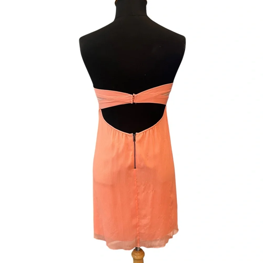 🧡𝐀𝐋𝐈𝐂𝐄 + 𝐎𝐋𝐈𝐕𝐈𝐀 strapless georgette - Picture 4 of 9